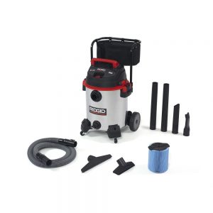 Ridgid 50353 16 Gallon Stainless Steel Wet/Dry Vac with Cart 1610RV