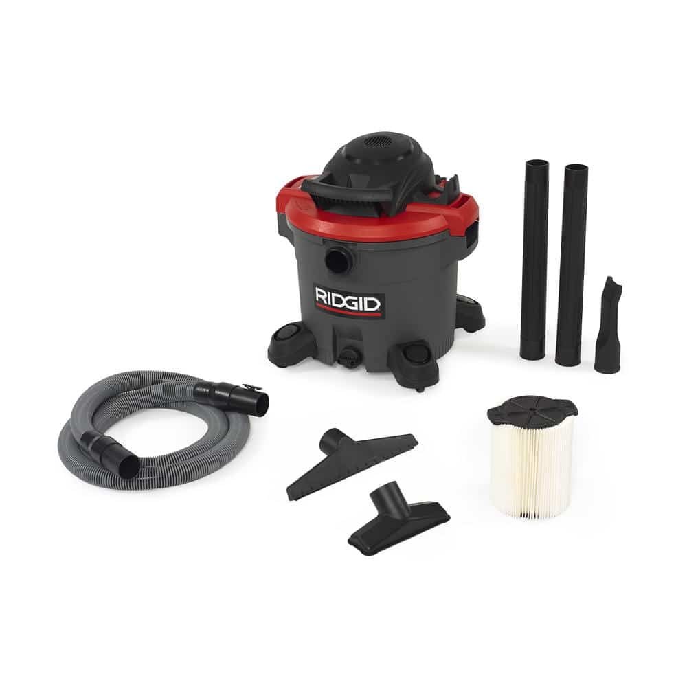 Ridgid 50373 RV3410 Smart Pulse Wet/Dry Vacuum 14 Gal Red