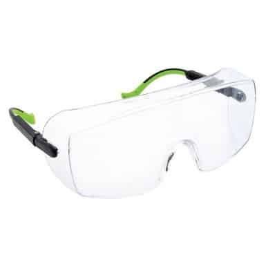 SAFETY GLASSES,OVER-WRAP,CLEAR