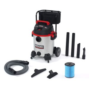 16 Gallon Stainless Steel Wet & Dry Vacuum with Cart