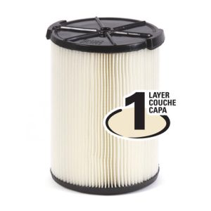 Single-layer pleated paper filter for everyday soiling