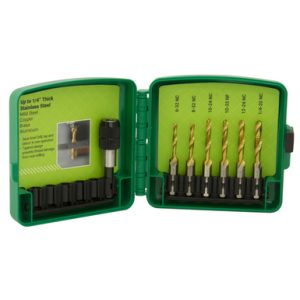 Drill/tap kit (7 pieces) for stainless steel (standard)