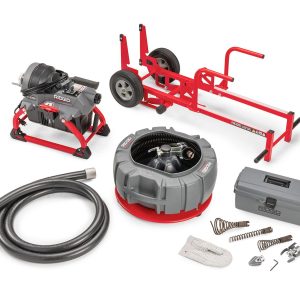 K-5208 Machine, 115 V 60 Hz with Guide Sheath, Qty: 4 C-11 Hoses, Sectional Hose Holders, Tool Box (with Pipe Cutters) and Transport Cart (64678)