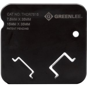 Outil de découpage à colonnes pour rail DIN avec chapeau haut-de-forme 7,5 mm et 15 mm x 35 mm (0,3 po et 0,6 po x 1,4 po) (profil double)