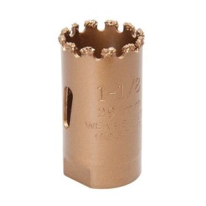 HOLE SAW, 1-1/8", ABRAS. CARBIDE PACKAGING.