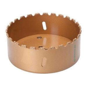 HOLE SAW, 4.5", ABRAS. CARBIDE — PACKAGE.