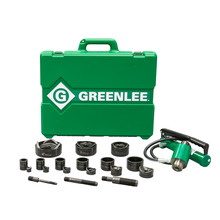 Trousse de défonçage hydraulique 11 tonnes avec pompe manuelle et poinçons ronds standard 1/2" - 3" et 4"