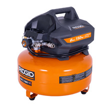Compresseur d'air électrique portatif de type galette, 6 gallons, 150 lb/po²
